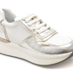 Pantofi sport Dama ERISMA albi, 208926, din piele naturala
