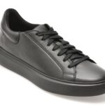Pantofi sport GEOX negri, U455WD, din piele naturala