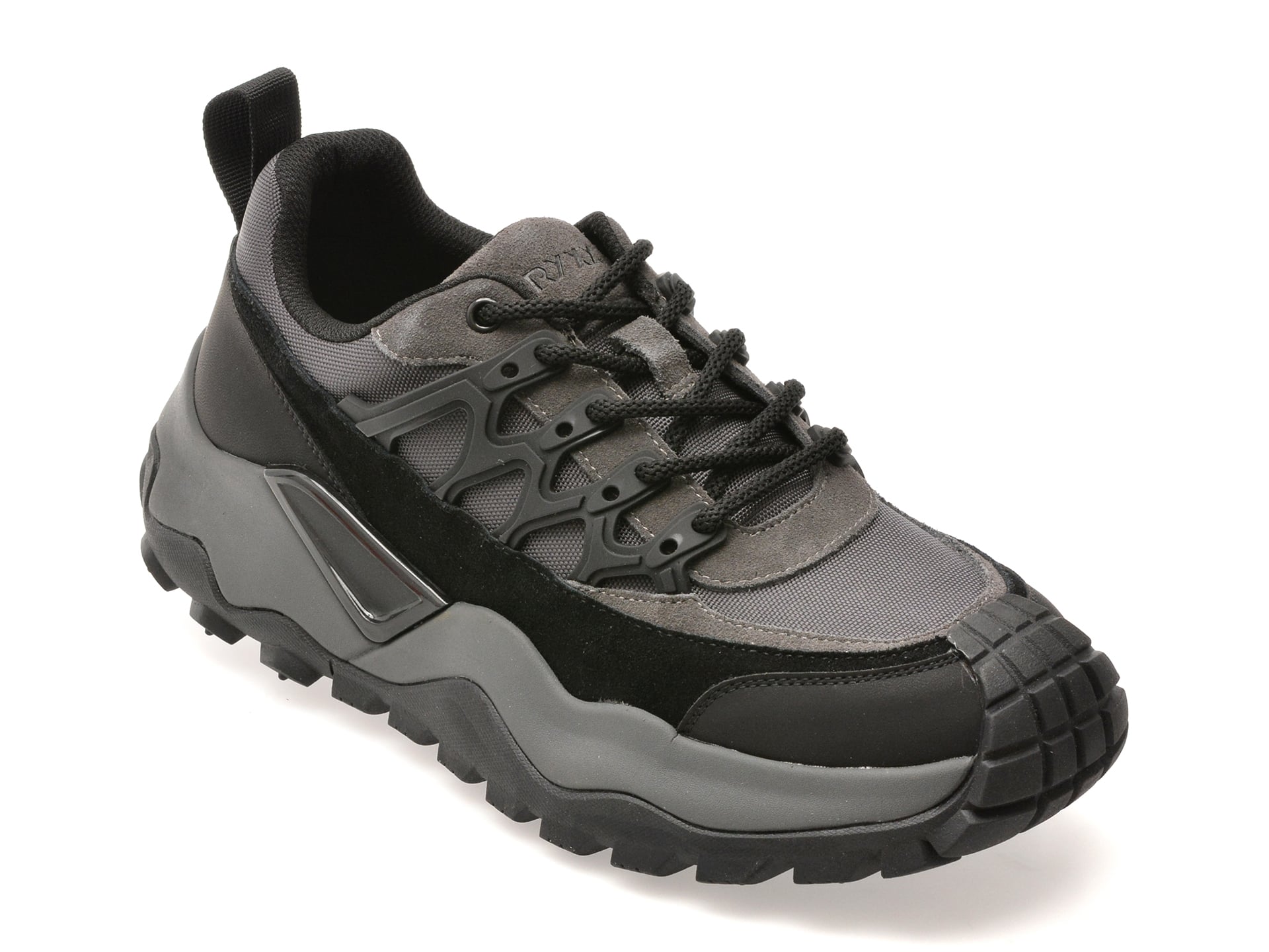 f7b22170f03c647365a2507faf9fe48bb75c93f9e3cc2ec7921dfae60902dd34 Pantofi sport GRYXX gri, 2006, din piele naturala - imagine 1