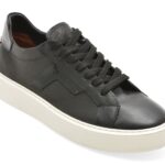 Pantofi sport BITE THE BULLET negri, WB004, din piele naturala