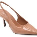 Pantofi dama eleganti CALL IT SPRING maro, SOLLENNE 260, din piele ecologica lacuita