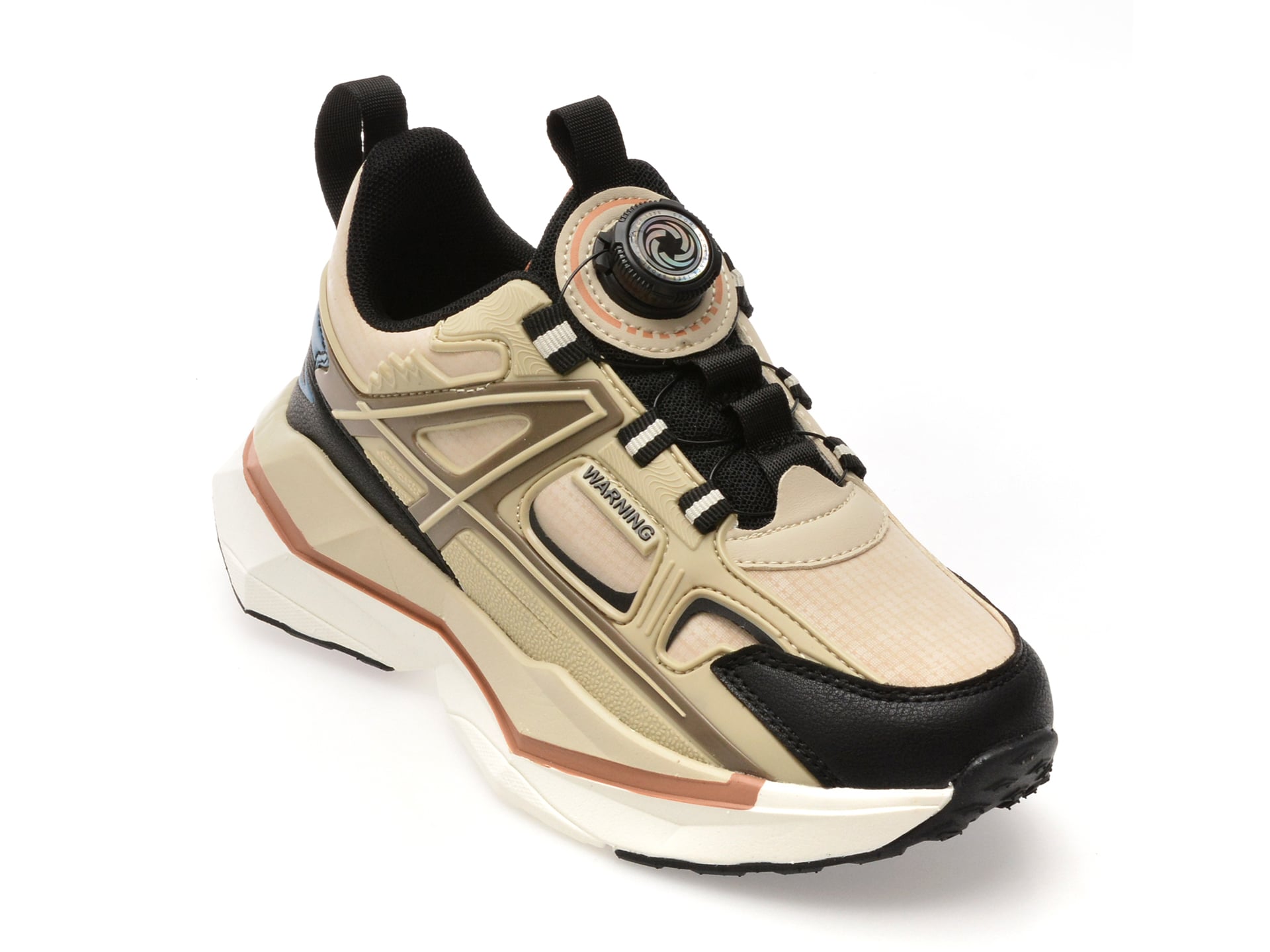 f92cfa5a31da9b5ec1967627f87a630a764400564a01ffb7de43143a6b1f8619 Pantofi sport SELECTION KIDS bej, 8038, din material textil - imagine 1