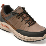 Pantofi sport SKECHERS maro, ARCH FIT BAXTER, din piele naturala