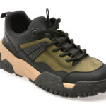Pantofi sport GRYXX kaki, LN7, din piele naturala