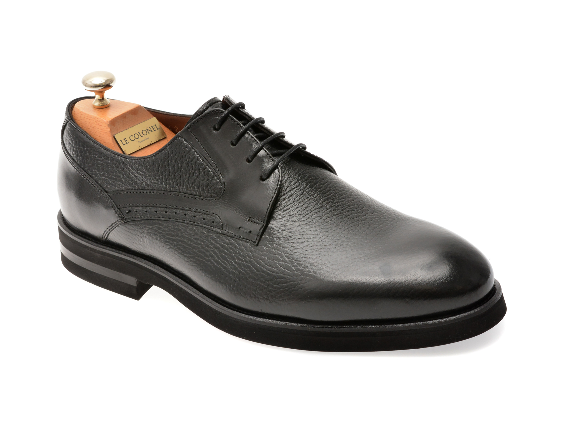fb0d5e221d827017b9bd7bc4c51129b1ef02e2fc561cbdc31a14d060d77452b6 Pantofi eleganti LE COLONEL negri, 63642, din piele naturala - imagine 1