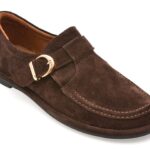 Pantofi dama EPICA maro, 2184038, din piele intoarsa