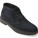 Ghete GEOX bleumarin, U46H9A, din piele intoarsa