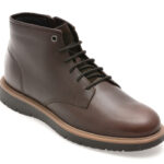Ghete GEOX maro, U56M7B, din piele naturala
