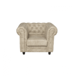 Fotoliu CHESTERFIELD cu arcuri, bej, 105x90x80 cm