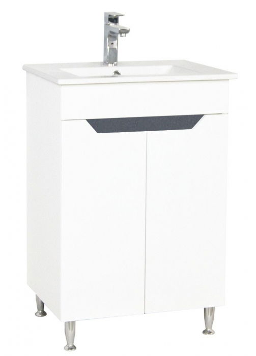 kit-baza-mdf-si-lavoar-seria-056-50cm-alb-antracit-139118 Set Baza front MDF si Lavoar seria 056, 50 cm, alb antracit - imagine 1