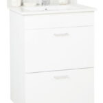 Set Baza si Lavoar, seria 067, cu sertare, 50 cm, alb