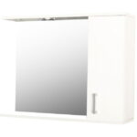 Oglinda cu iluminare LED, PROMO, alb, 70x60 cm