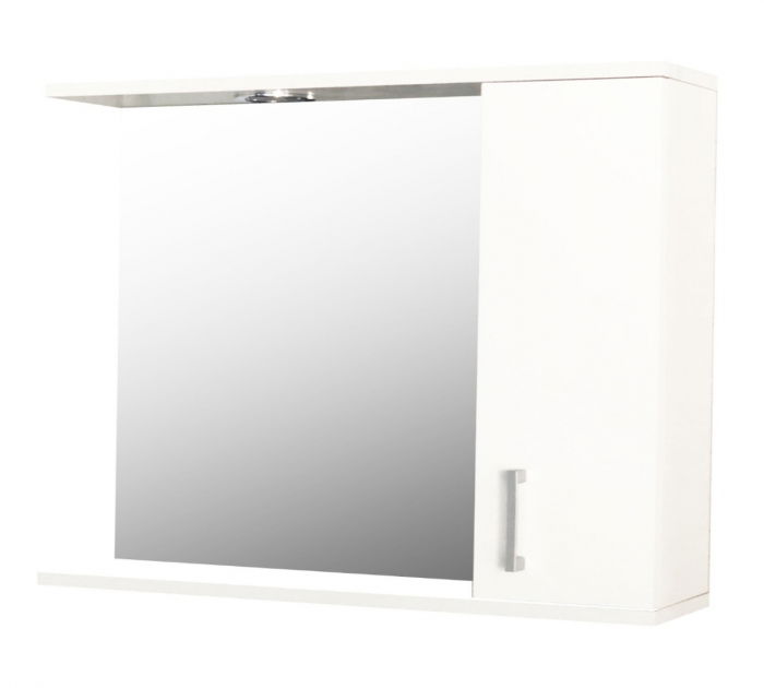 kit-oglinda-promo-70cm-alb-059047 Oglinda cu iluminare LED, PROMO, alb, 70x60 cm - imagine 1