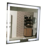 Oglinda cu iluminare LED, functie dezaburire, MD1, 80x80 cm
