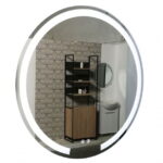 Oglinda cu iluminare LED, functie dezaburire, MD1, diametru 80 cm