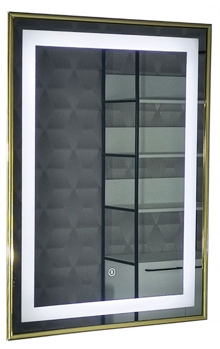 oglinda-cu-iluminare-led-si-intrerupator-touch-md4-60-80cm-rama-aurie-964696 Oglinda cu iluminare LED si intrerupator touch, MD4, rama aurie, 60x80 cm - imagine 1