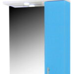 Oglinda seria 020, front MDF, bleu, 55x71 cm