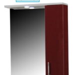 Oglinda seria 020, front MDF, bordo, 55x71 cm