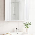 Oglinda Seria 033, front MDF, alb, 80x71cm