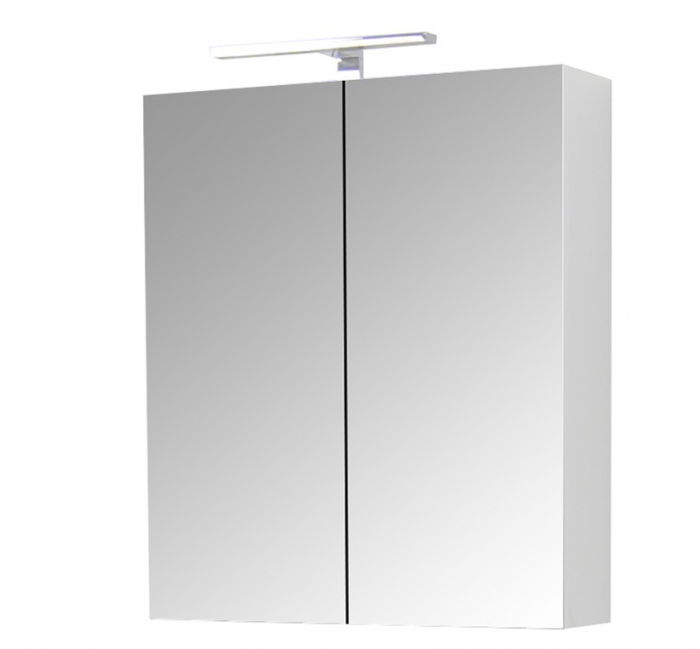 oglinda-quattro-60cm-alb-179276 Oglinda cu iluminare LED, QUATTRO, alb, 60x68 cm - imagine 1