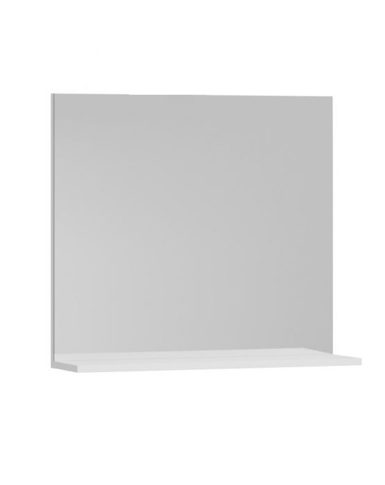 oglinda-seria-055-70cm-alb-789552 Oglinda cu polita, seria 055, alb, 70x68 cm - imagine 1