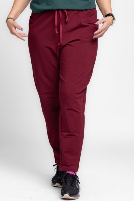 pantaloni-turcoaz-casual-sport-din-bumbac-cu-buzunare-laterale-copie-879673 Pantaloni bordo casual sport din bumbac cu buzunare laterale - imagine 1