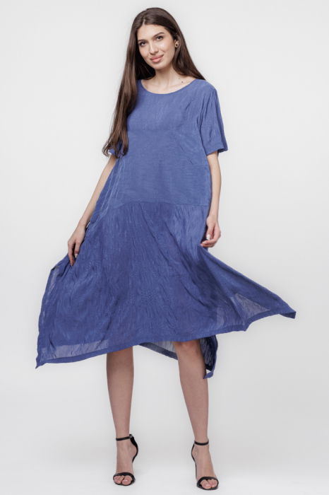 rochie-a-line-in-colturi-albastru-jeans-535886 Rochie A-line in colturi albastru jeans - imagine 1