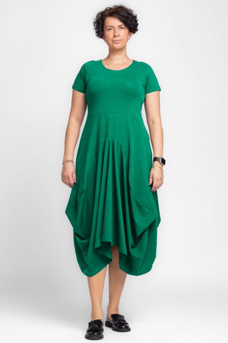 rochie-lunga-in-colturi-din-tricot-de-bumbac-verde-crud-copie-465105 Rochie lunga in colturi, din tricot de bumbac, verde smarald - imagine 1