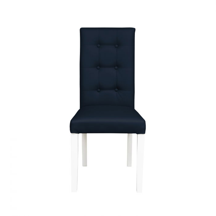 scaun-living-teo-lux-picioare-lemn-alb-piele-ecologica-gri-46x46x97-cm-704871 Scaun living TEO LUX, picioare lemn alb, piele ecologica albastru, 46x60x98 cm - imagine 1