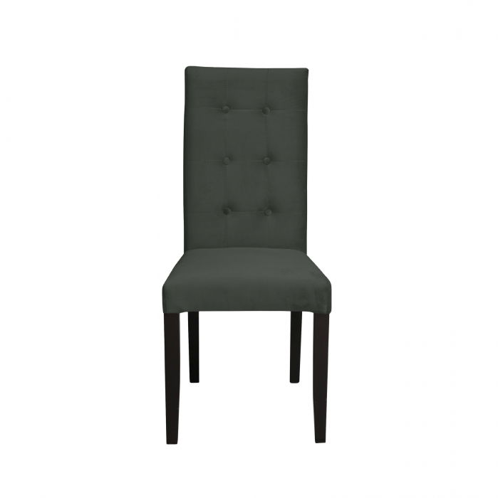 scaun-living-teo-lux-picioare-lemn-wenge-stofa-cappuccino-46x46x97-cm-450878 Scaun living TEO LUX, picioare lemn wenge, stofa gri inchis, 46x60x98 cm - imagine 1
