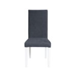 Scaun living TEO, picioare lemn alb, stofa z albastru, 46x60x98 cm