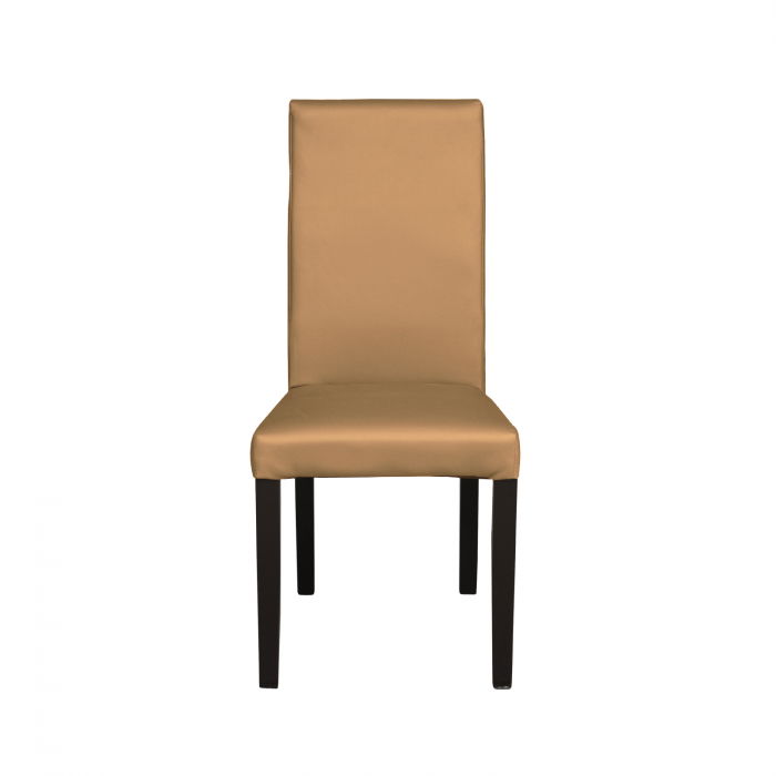 scaun-living-teo-picioare-lemn-wenge-piele-ecologica-maro-46x46x97-cm-739156 Scaun living TEO, picioare lemn wenge, piele ecologica bej inchis, 46x60x98 cm - imagine 1
