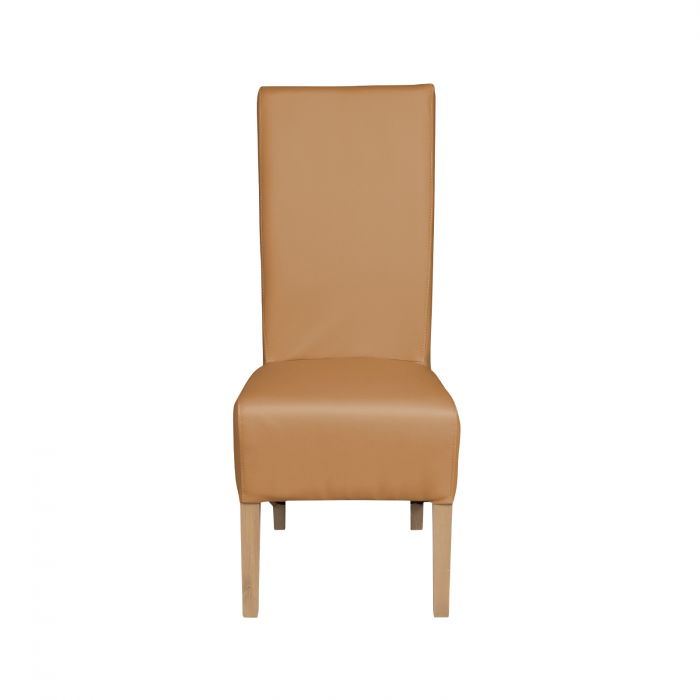 scaun-living-vanessa-picioare-lemn-natur-piele-ecologica-bordo-47x60x110-cm-414234 Scaun living VANESSA, picioare lemn natur, piele ecologica bej inchis, 47x60x110 cm - imagine 1