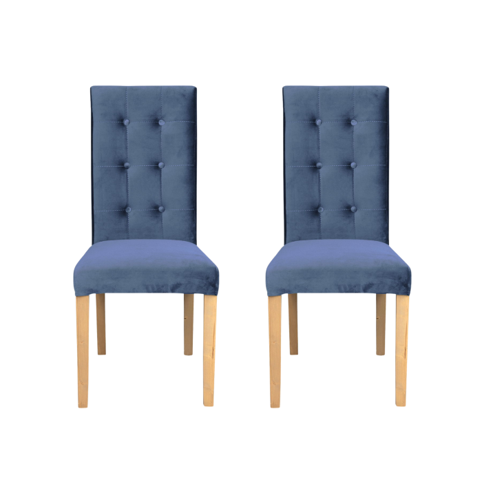 set-2-scaune-living-teo-lux-picioare-lemn-natur-stofa-albastru-deschis-46x60x98-cm-731779 Set 2 scaune living TEO LUX, picioare lemn natur, stofa albastru deschis, 46x60x98 cm - imagine 1
