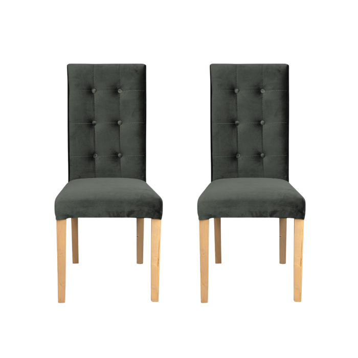 set-2-scaune-living-teo-lux-picioare-lemn-natur-stofa-gri-inchis-46x60x98-cm-534815 Set 2 scaune living TEO LUX, picioare lemn natur, stofa gri inchis, 46x60x98 cm - imagine 1