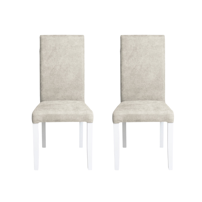 set-2-scaune-living-teo-picioare-lemn-alb-stofa-crem-46x60x98-cm-653685 Set 2 scaune living TEO, picioare lemn alb, stofa crem, 46x60x98 cm - imagine 1
