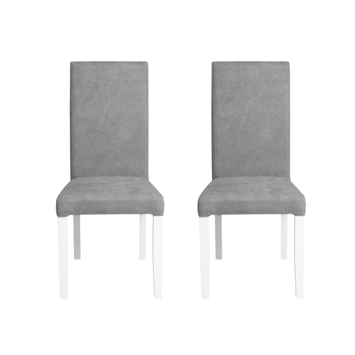 set-2-scaune-living-teo-picioare-lemn-alb-stofa-gri-deschis-46x60x98-cm-136261 Set 2 scaune living TEO, picioare lemn alb, stofa gri deschis, 46x60x98 cm - imagine 1