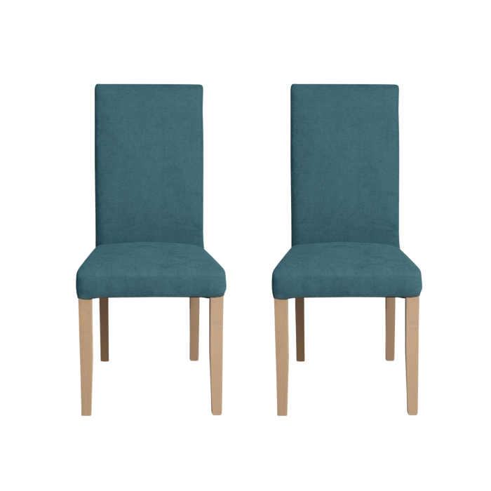 set-2-scaune-living-teo-picioare-lemn-natur-stofa-turcoaz-46x60x98-cm-993070 Set 2 scaune living TEO, picioare lemn natur, stofa turcoaz, 46x60x98 cm - imagine 1