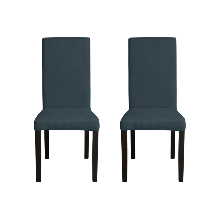 set-2-scaune-living-teo-picioare-lemn-wenge-stofa-albastru-46x60x98-cm-388056 Set 2 scaune living TEO, picioare lemn wenge, stofa albastru, 46x60x98 cm - imagine 1