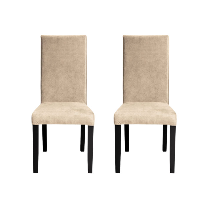 set-2-scaune-living-teo-picioare-lemn-wenge-stofa-z-bej-46x60x98-cm-245737 Set 2 scaune living TEO, picioare lemn wenge, stofa z bej, 46x60x98 cm - imagine 1