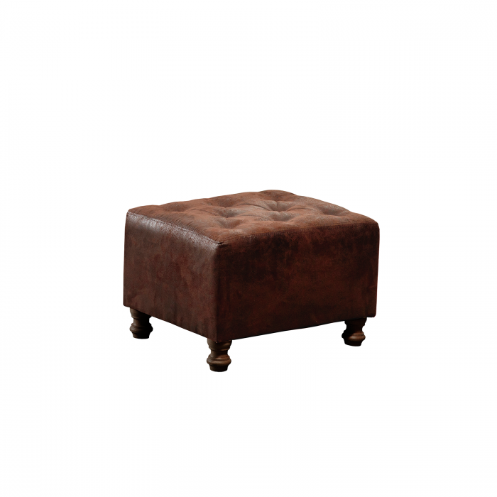 taburet-chesterfield-1883-7341 Taburet CHESTERFIELD, cu arcuri, maro, 57x45x40 cm - imagine 1