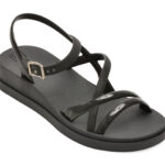 Sandale ZAXY negre, CLASSY SAND, din pvc