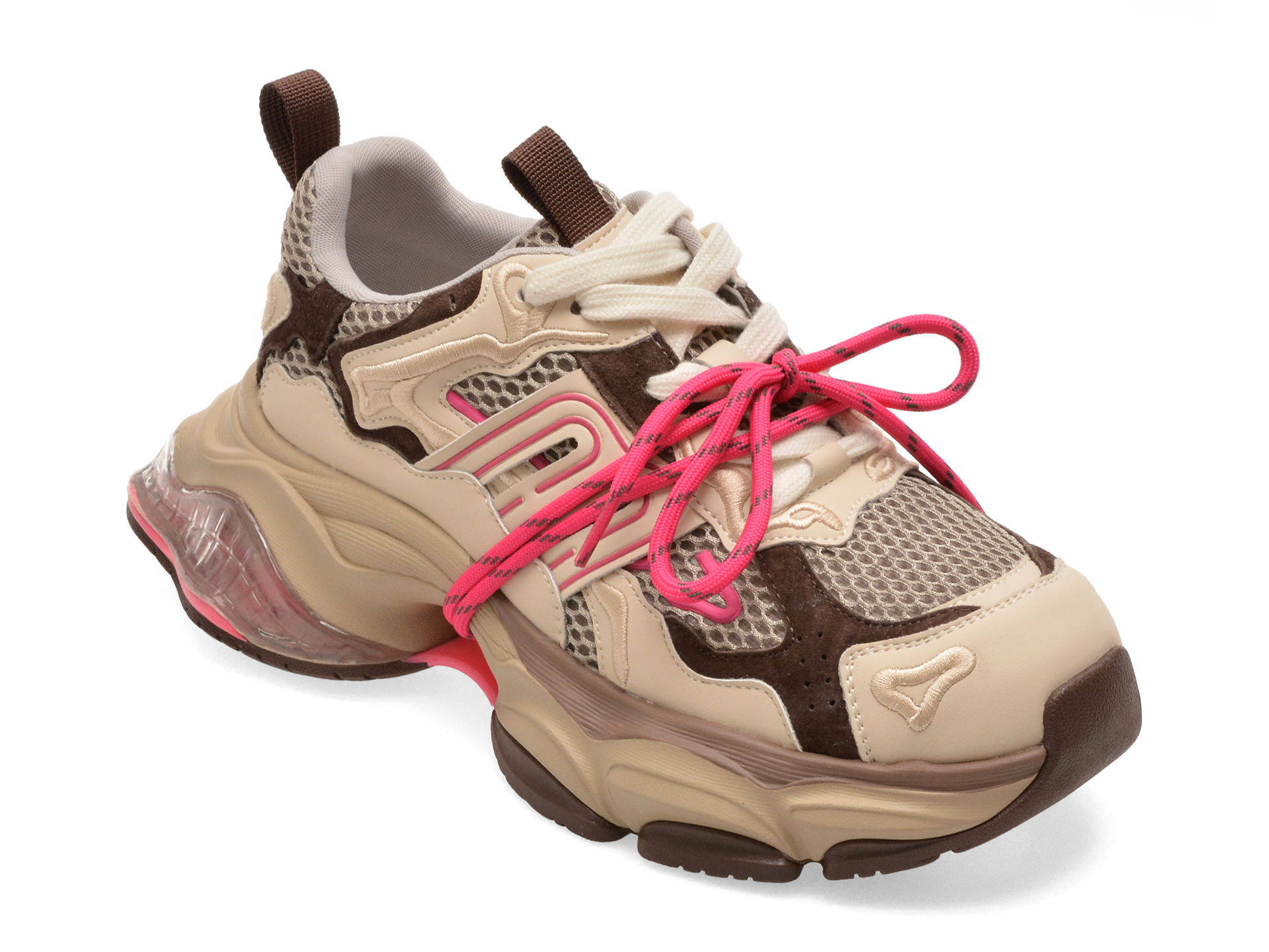 01c9ed6ec9470e5bdc523d0d98fced7dde4f74d4dd12e23d6553d301b9dce8a0 Incaltaminte Dama sport GRYXX maro, 991, din material textil si piele naturala - imagine 1