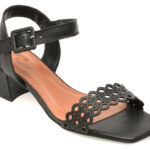 Sandale FLAVIA PASSINI negre, 374002, din piele naturala