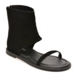 Sandale GRYXX negre, 9192, din piele intoarsa