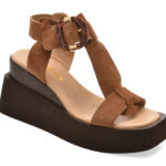 Sandale Femei GRYXX maro, 4842611, din piele intoarsa