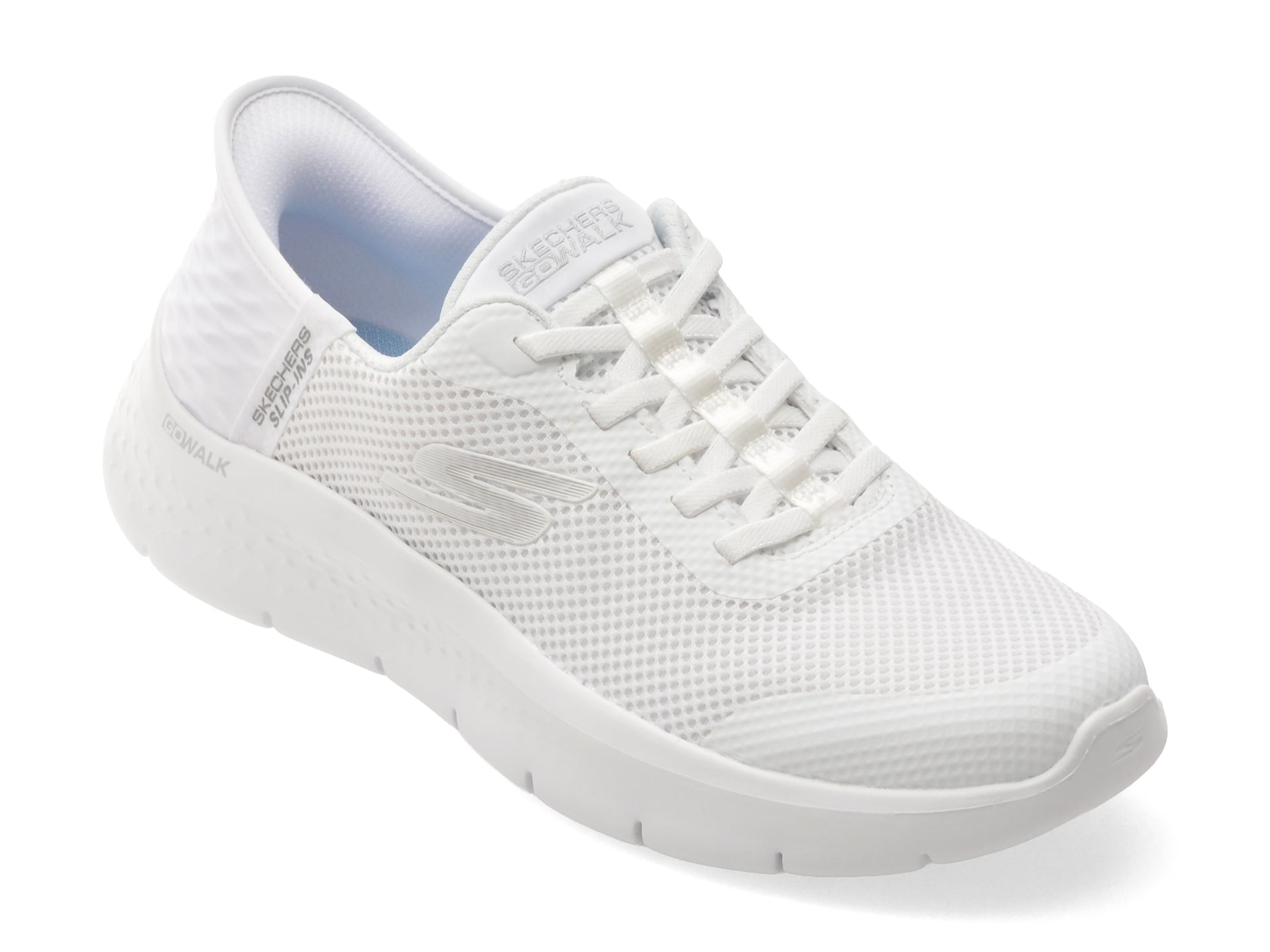 12d2e48e1f58a93eb43c3efcd2fb4b5e49ec660787e5eb78d367f3a955bbead2 Incaltaminte Dama sport SKECHERS albi, GO WALK FLEX, din material textil - imagine 1