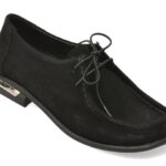 Mocasini GRYXX negri, 25308, din piele intoarsa