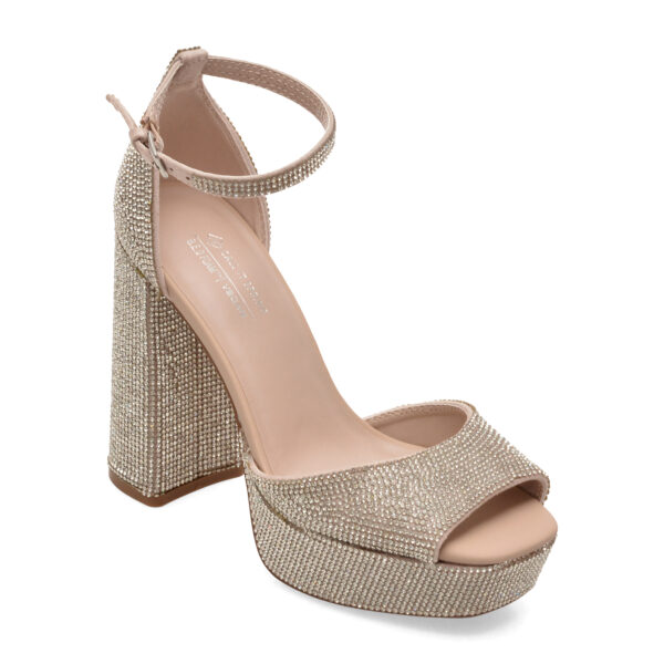 Sandale Femei elegante CALL IT SPRING nude, DOMMINIQUE 270, din material textil