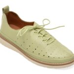 Pantofi PASS COLLECTION verzi, KL60017, din piele naturala